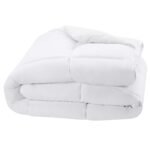 White Down Alternative Comforter and Duvet Insert with Corner Tabs, Machine Washable, Twin, Light - Image 2