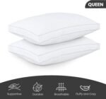 Bed Pillows for Sleeping Queen Size (White), Set of 2, Cooling Hotel Quality, Gusseted Pillow for Back, Stomach or Side Sleepers - Image 2