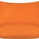 Throw Pillows Insert (Pack of 2, Orange) - 12 x 20 Inches Bed and Couch Pillows - Indoor Decorative Pillow