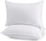 Bed Pillows for Sleeping Queen Size, 1000 Grams Filled Hotel Quality Cooling Pillows for Side, Back or Stomach Sleepers (White, Set of 2)
