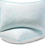 Pillows King Size Set of 2 Cooling Memory Foam Pillows for Sleeping Adjustable Medium Firm Back and Side Sleeper