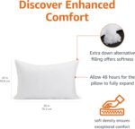 Down Alternative Pillows, Soft Density for Stomach and Back Sleepers, Queen, Pack of 2 - Image 2
