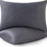 Pillows Queen Size Set of 2 Cooling Memory Foam Pillows for Sleeping Adjustable Medium Firm Back and Side Sleeper