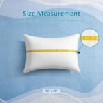 12 × 20 Throw Pillow Memory Foam Pillow Insert - Rectangular Lumbar Support Pillow for Decorative Cushion Bed Couch Sofa - Non-Deforming Over Time - Image 2