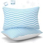Pillows Queen Size Set of 2 – Adjustable Shredded Memory Foam Cooling Bed Pillows, Custom Loft for Side, Back, and Stomach Sleepers, Shape-Retaining Support & Washable Cover