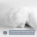 Luxury Soft Pillows for Sleeping, Fluffy Down Alternative Polyester Fiber Filled Pillow, Home&Hotel-Collection, Machine Washable - Image 2
